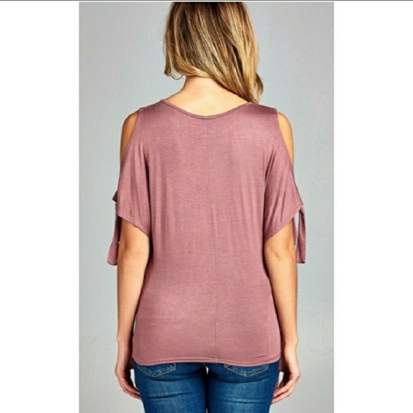 🎉🎉 Dusty Mauve Cold Shoulder - Picture 3 of 5